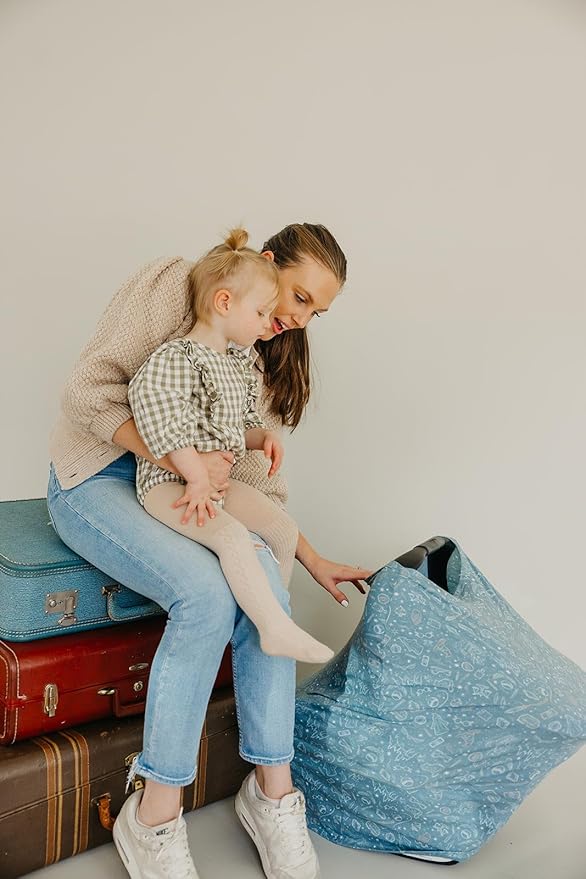 Copper Pearl Multi-Use Cover: Car Seat Covers, Nursing Cover, and Stroller Cover for Sun - Stretchy Fabric, All-Season Use, Stylish Designs, Easy Access for Moms - Hogwarts™