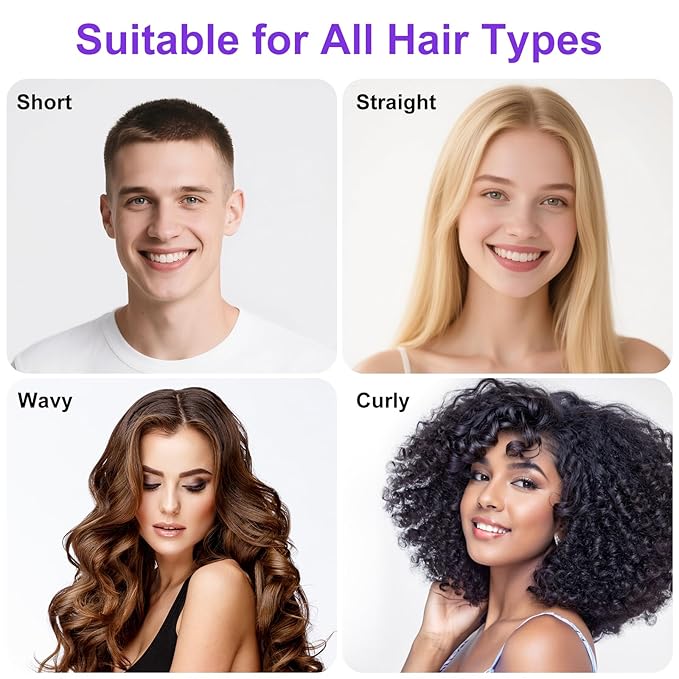 Curly Hair Brush, Curl Defining Brush with Soft Boar Bristles Detangling Tangled Glides, Wide-Teeth Design Effortlessly Shaping & Defining Curls, Curling Definer for Wet & Dry Hair (Purple)