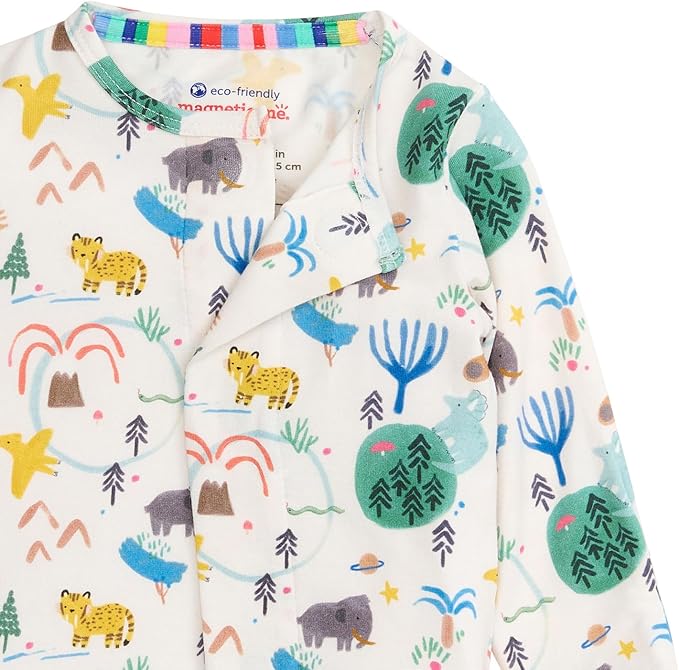 Magnetic Me Boys Modal Magnetic Baby Footie Pajamas | Silky Soft Modal Fabric | Baby Sleepers Available in Sizes PRE - 24M