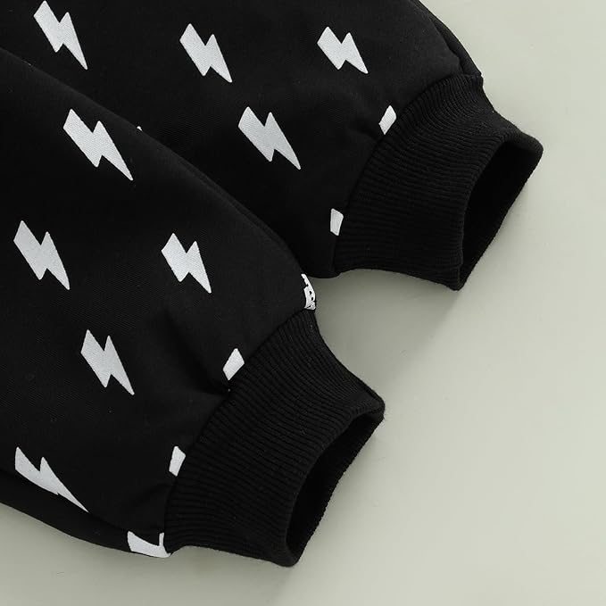 2Pcs Baby Boys Hoodie Tops Pants Set Dinosaur Deer Print Sweatsuit Fall Winter Outfits