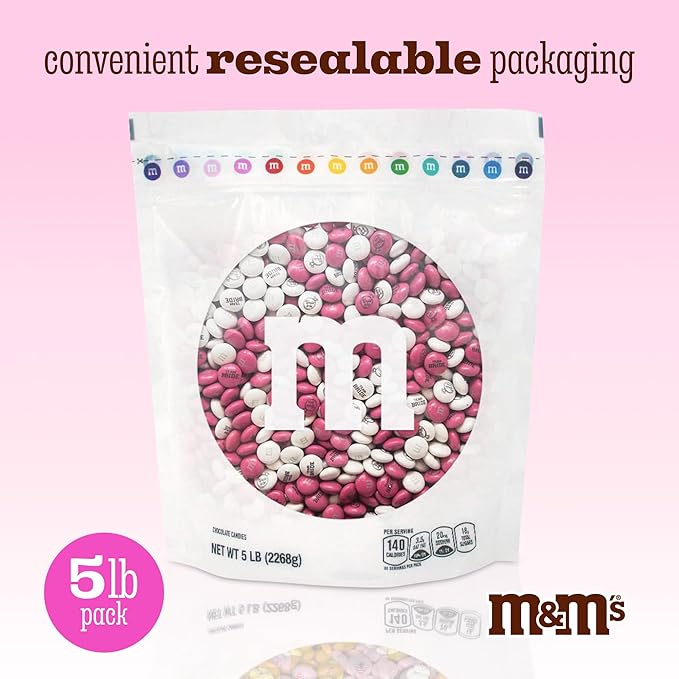 M&M’S World Bachelorette Party M&M’S Chocolate Candy 5 lb Bag – Fun Mix for Bridal Showers, Girls’ Night, Party Favors, Candy Bars, Wedding Weekend Gifts, or Bride-To-Be Decor