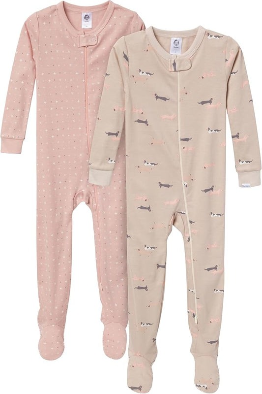 Gerber Unisex-Baby 2-Pack Footed Pajamas