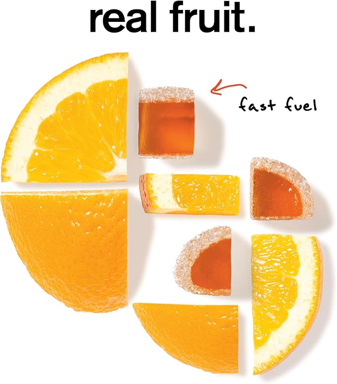 Skratch Labs Energy Chews | Gummies for Running, Cycling, and Sports Performance | Gel Alternative | Orange (10 Pack) | Gluten Free, Vegan