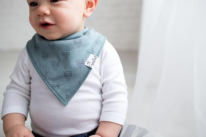 Copper Pearl 6 Pack Soft Cotton Baby Bibs for Drooling and Teething, Absorbent Drool Bibs for Baby Boy, Adjustable to Fit Newborns to Toddlers, Tons of Styles (Rider Set)