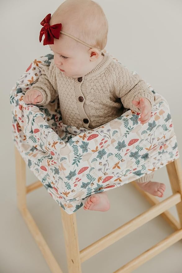 Copper Pearl Multi-Use Cover: Car Seat Covers, Nursing Cover, and Stroller Cover for Sun - Stretchy Fabric, All-Season Use, Stylish Designs, Easy Access for Moms - Ivy