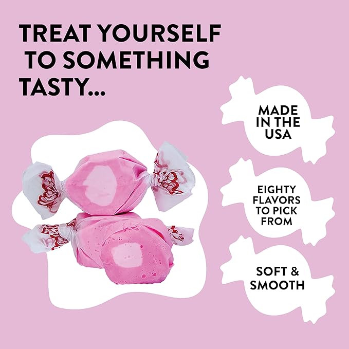 Taffy Town Saltwater Taffy, Bubble Gum, 2.5Lb