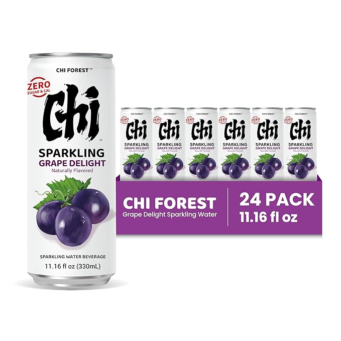 CHI FOREST Grape Delight sparkling water, 0 Sugar 0 Carolies, 11.15 oz* 24