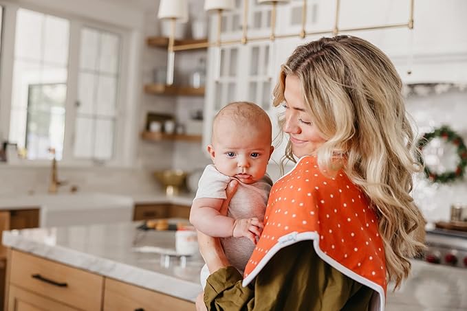 Copper Pearl Baby Burp Cloth Large 21''x10'' Size Premium Absorbent Triple Layer 3-Pack Gift Set Griswold