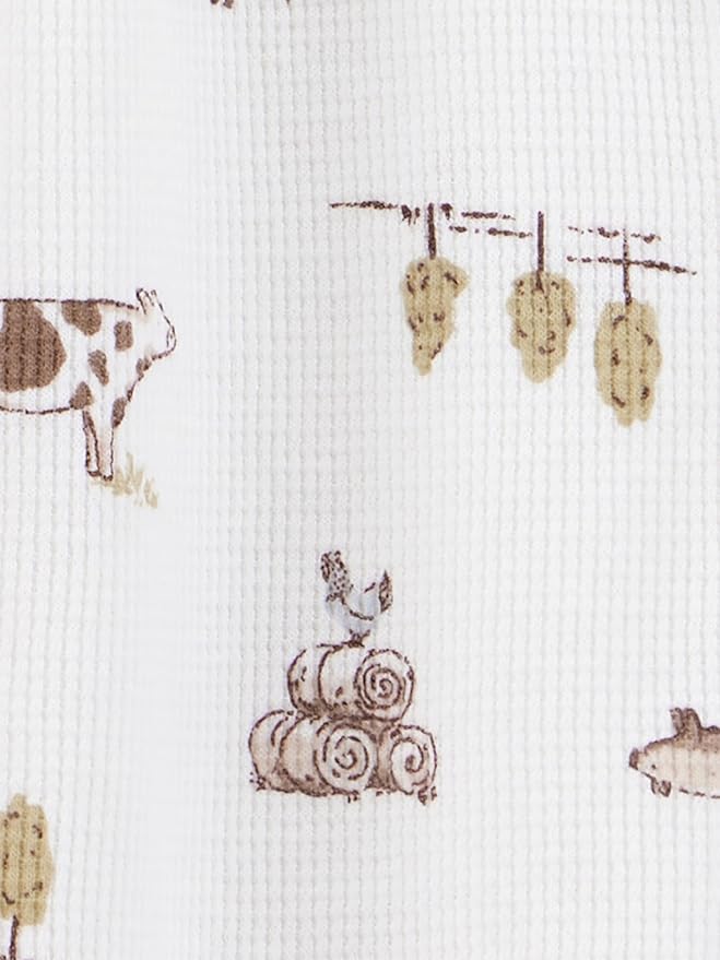 Simple Joys by Carter's Unisex Baby 2-way Zip Thermal Footed Sleep and Play, Pack of 2