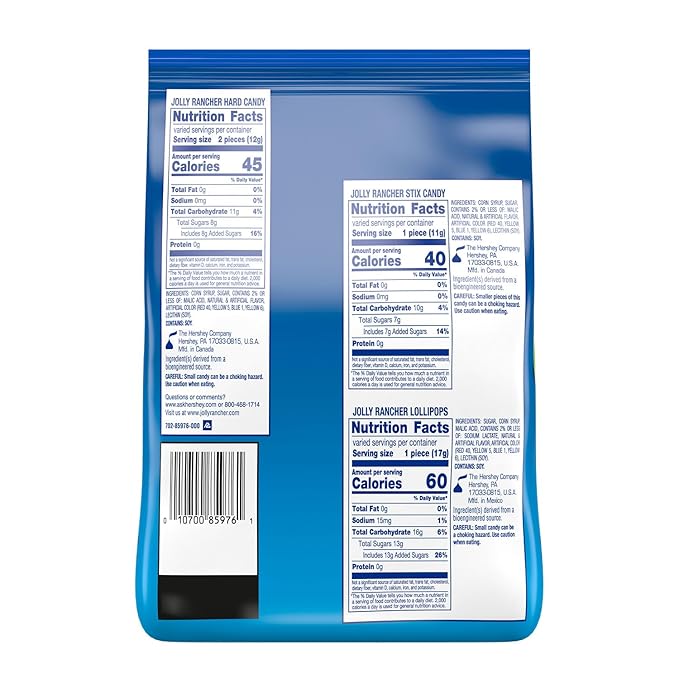 JOLLY RANCHER Assorted Fruit Flavored Candy Bulk Bag, Halloween Candy, 42.01 oz