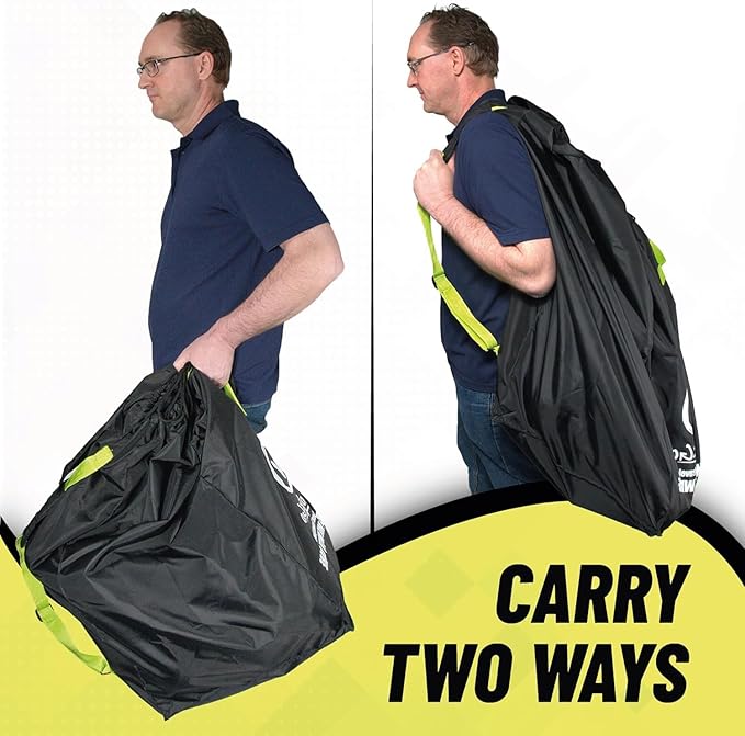 V VOLKGO Car Seat Travel Bag For Airplane with Padded Backpack Shoulder Straps, Gate Check Bag, Car Seat Bags for Air Travel Carseat Travel Cover, Carseat Travel Bag Cover for Airplane Travel