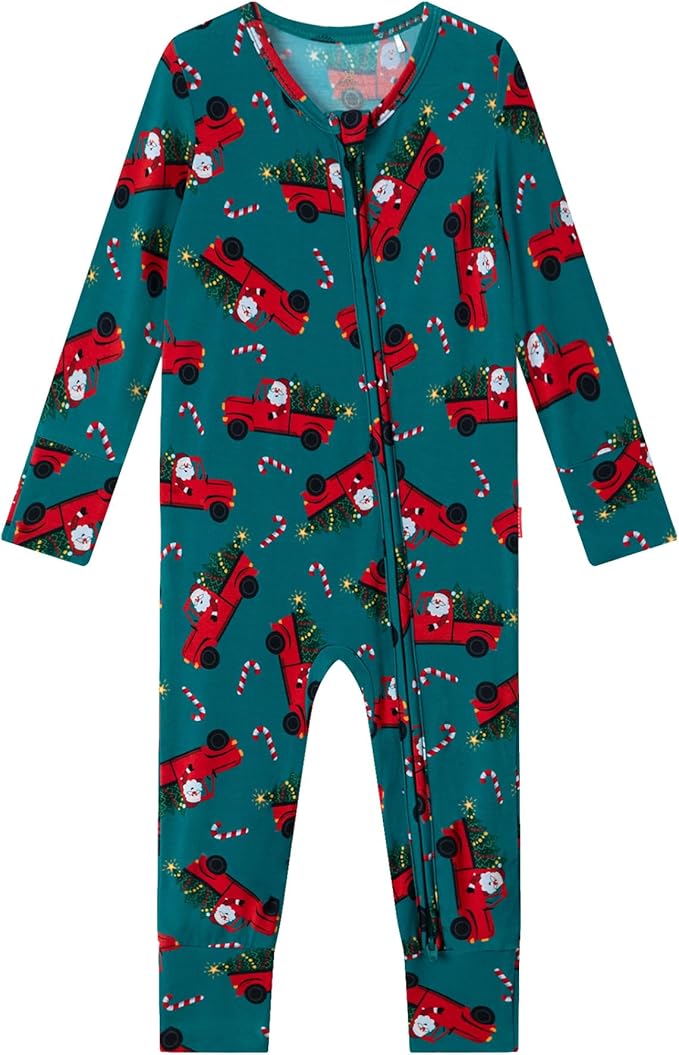 Footless Pajamas Baby Boy Girls, Viscose from Bamboo Baby Pajamas, Two Way Zipper Sleepers, Newborn Pjs