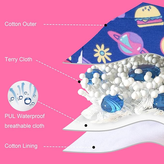 BIG ELEPHANT Toddler Training Pants, Soft Cotton Absorbent Training Underwear for Baby Boys & Girls