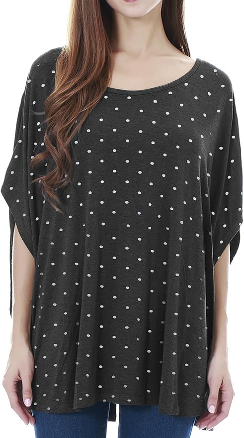 Smallshow Women's Nursing Top Maternity Poncho for Breastfeeding