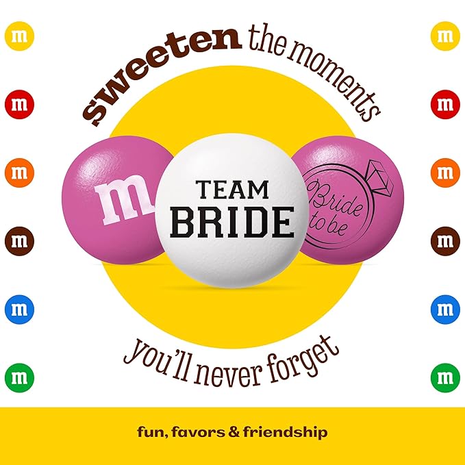 M&M’S World Bachelorette Party M&M’S Chocolate Candy 5 lb Bag – Fun Mix for Bridal Showers, Girls’ Night, Party Favors, Candy Bars, Wedding Weekend Gifts, or Bride-To-Be Decor