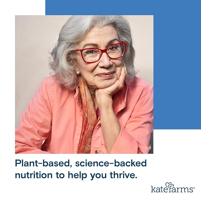 KATE FARMS Organic 1.0 Sole-Source Nutrition Shake, Plain, 16g Protein, 27 Vitamins and Minerals, Meal Replacement, Protein Shake, 11 oz (12 Pack)