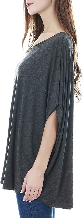 Smallshow Women's Nursing Top Maternity Poncho for Breastfeeding