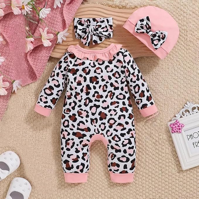 Newborn Baby Girl Clothes Jumpsuits Clothes Long Sleeve Rompers