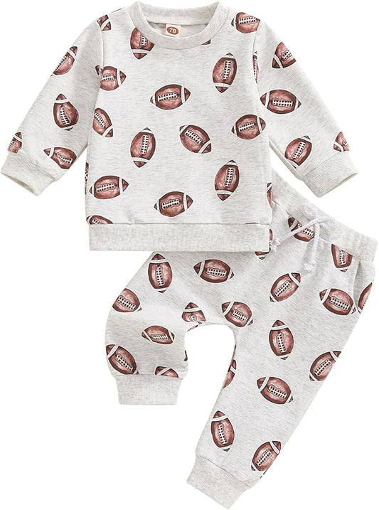 CIYCUIT Toddler Baby Boy Clothes Long Sleeve Sweatshirt Pants Set Fall Winter Outfits