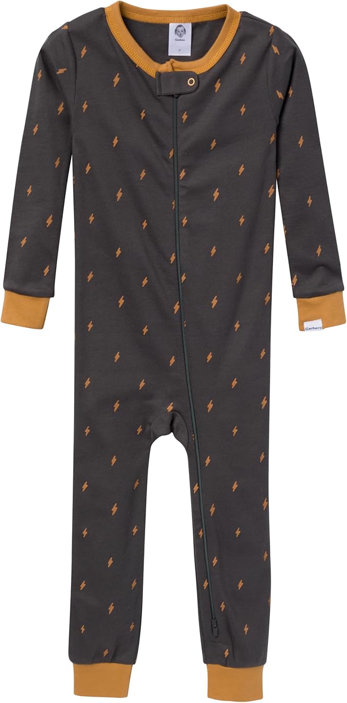Gerber Baby-Boys 3-Pack Snug Fit Footless One-Piece Cotton Pajamas