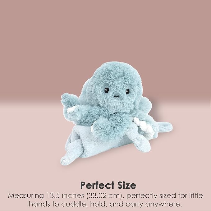 MON AMI Oda The Octopus Plush Lovey for Babies – 13.5” | Knotted Security Blanket for Newborns