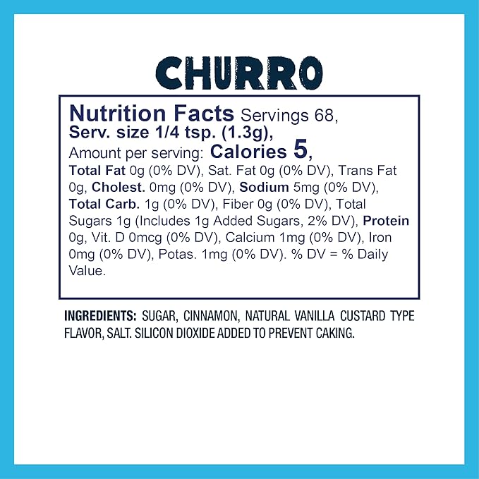 Kernel Season's Popcorn Seasoning, Churro, Made with Real Cinnamon, 3.1 Ounce (Pack of 6)