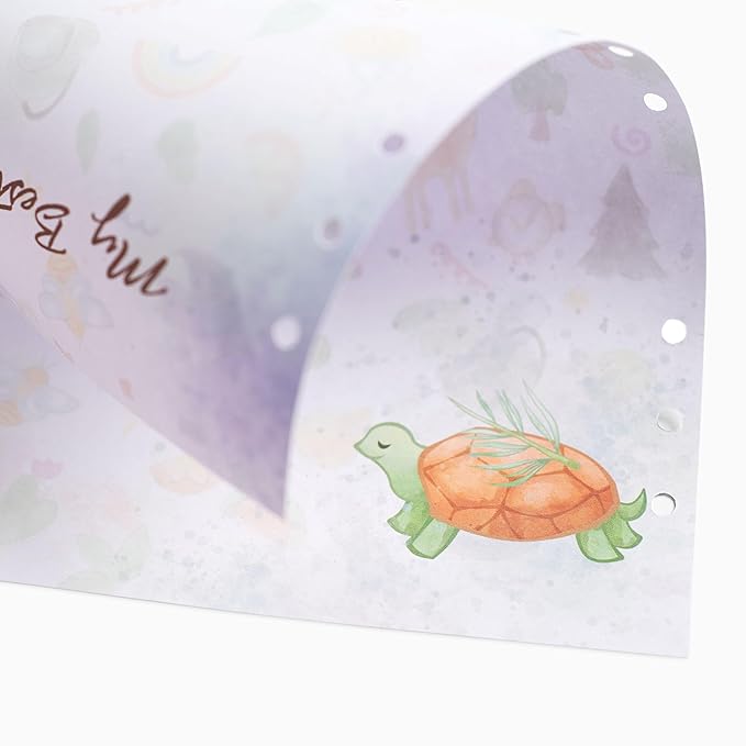 Baby Memory Book Extra Pages for Photos – Baby Book “Choose Joy” | 10 Additional Paper Sheets for Loose-Leaf Baby Photo Album Keepsake Journal for Newborn Girls Boys | Refill Paper Set