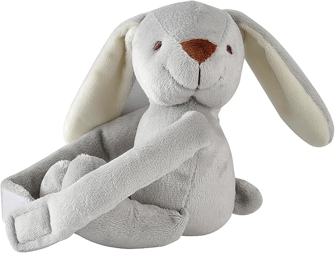 CREVENT 30"X40" Cozy Soft Warm Fleece Baby Blanket for Girls Boys, Newborn Essentials for Infant, Baby Shower Receiving Gift - Mink Blanket 75X100cm + Hugging Bunny