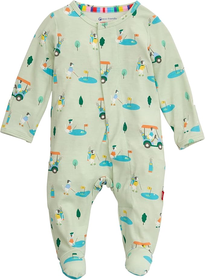 Magnetic Me Boys Modal Magnetic Baby Footie Pajamas | Silky Soft Modal Fabric | Baby Sleepers Available in Sizes PRE - 24M