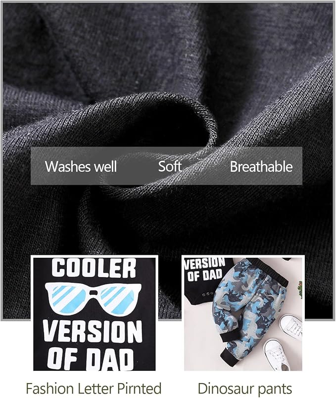 NZRVAWS Newborn Baby Boy Clothes Outfits Letter Prined Romper Pants Set Infant Baby Boy Clothing 0 3 6 9 12 18 Months