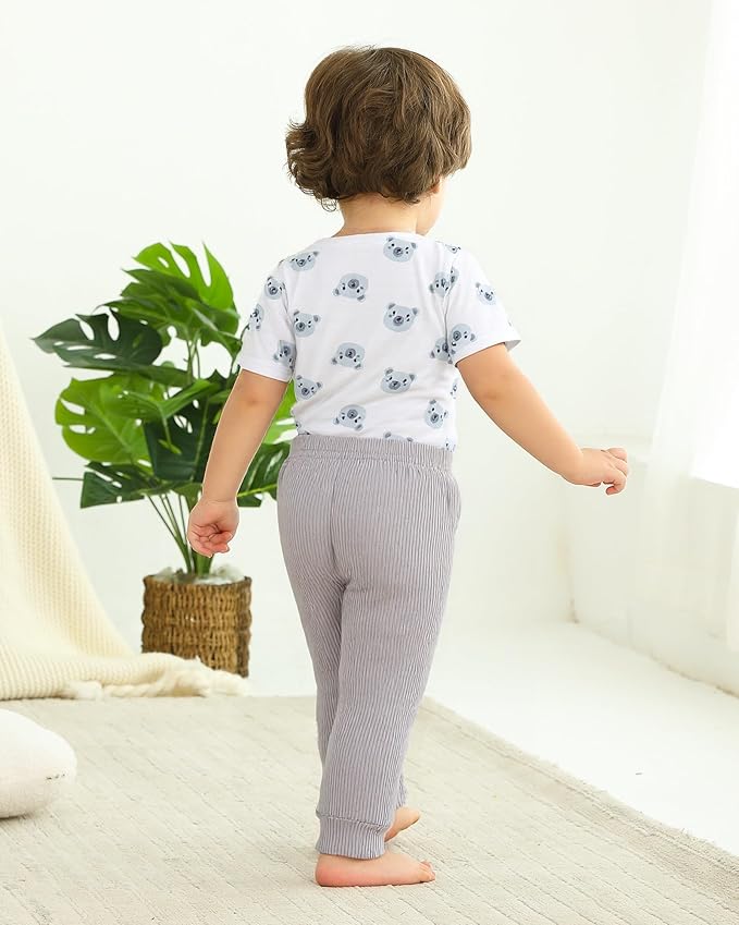 SUNNY PIGGY Baby Boy Clothes Newborn Infant Boys Outfits Romper Hat Pants 3PC Set 0-3 3-6 6-12 12-18 Month Clothing Gift