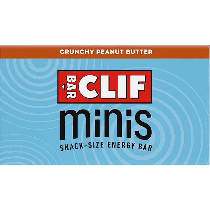 CLIF BAR Minis - Crunchy Peanut Butter - Made with Organic Oats - 5g Protein - Non-GMO - Plant Based - Snack-Size Energy Bars - 0.99 oz. (20 Pack)