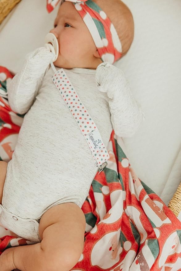 Copper Pearl Binky Clip Set 'Gingerbread' (Pack of 3)