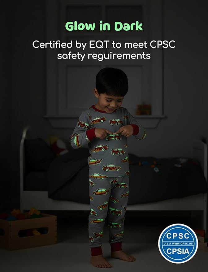 PATPAT Bamboo Viscose Pajama Sets for Toddler Boys & Girls Baby Kids, Ultra-soft Snug fit Pjs Sleepers for Birthday Holiday