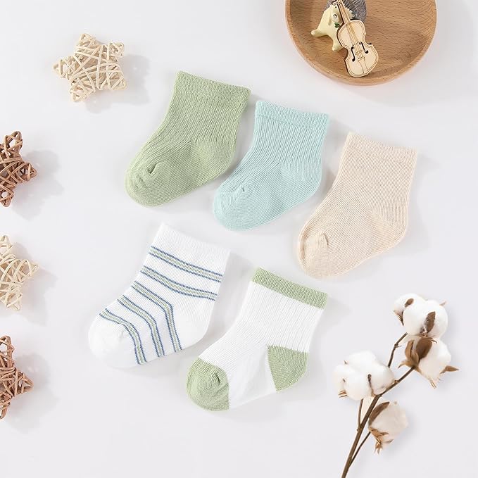 Baby Girls Boys Hats Mittens and Socks Set Cotton Infant Caps Newborn Soft Gloves 0-6 Months