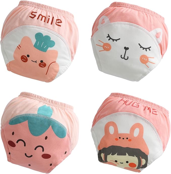 Toddler Potty Training Underwear for Kids, Cotton Reusable Waterproof Potty Training Pants Size 2t,3t,4t,5t,6t
