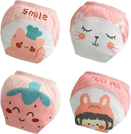 Toddler Potty Training Underwear for Kids, Cotton Reusable Waterproof Potty Training Pants Size 2t,3t,4t,5t,6t