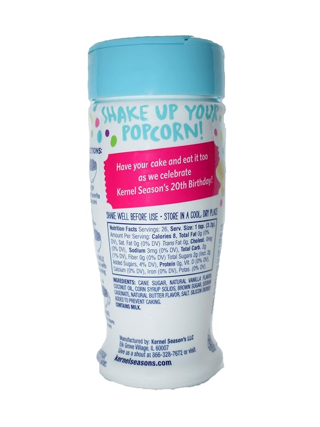 Kernel Season's Popcorn Seasoning, Birthday Cake, 3 Ounce (Pack of 6)