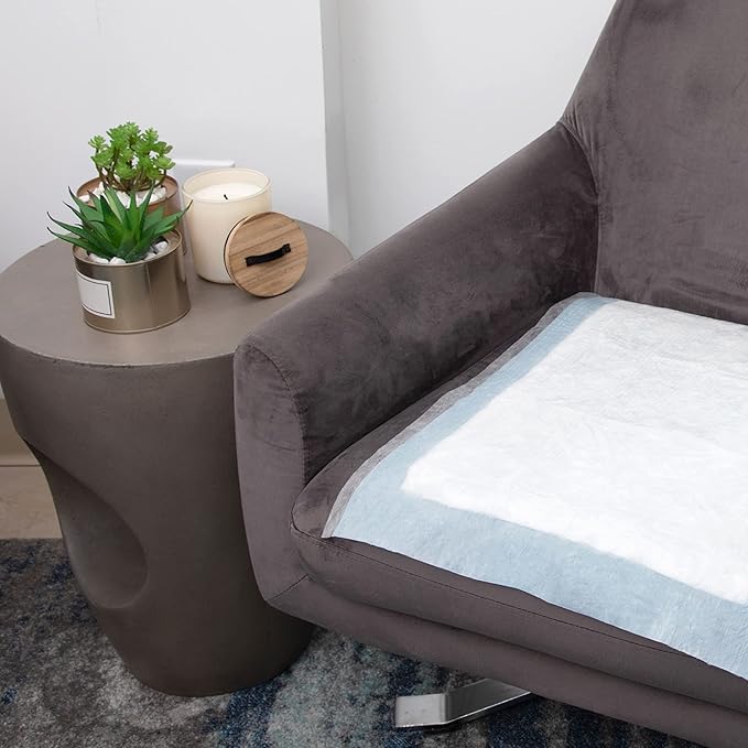 HALYARD Disposable Standard Underpads Incontinence Bed Pads 17”x24” Lt. Blue-Comfortable Chucks Pads Disposable for Adults-Soft Bed Pads for Adult (Case of 300)