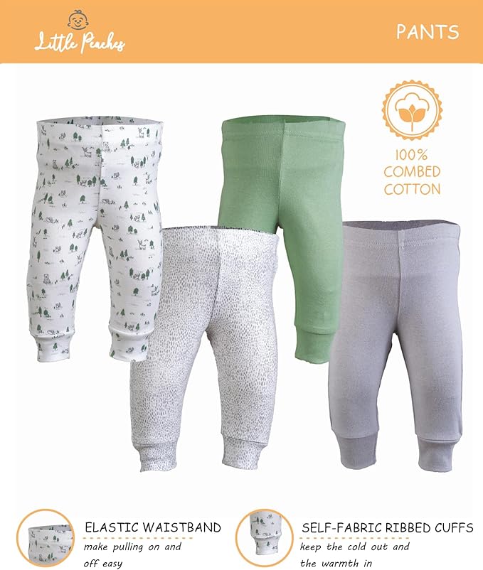 Baby Girl Clothes – 100% Cotton, Soft & Breathable Newborn Essentials and Gifts, Fits 3 to 6 Months