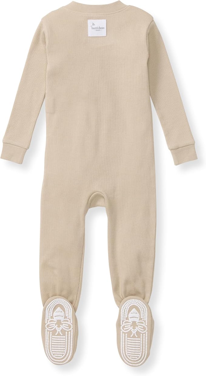 Burt's Bees Baby baby-boys Sleeper Pjs, 100% Organic Cotton, One-piece Footie, Zip Up Jumpsuit, Snug Fit Pajamas