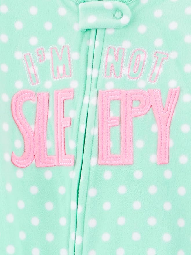 Simple Joys by Carter's girls Loose-Fit Flame Resistant Fleece Footed Pajamas