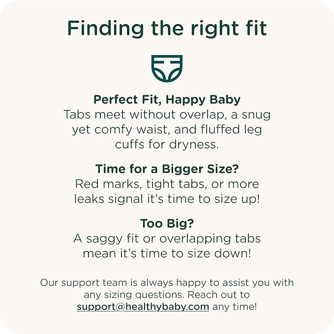 Our Diapers | EWG Verified Safe & Plant-Based Diapers | Leak Protection | Soft Organic Cotton Shell | Chlorine-Free Diaper for Sensitive Skin | Size 2 (12-18 lbs) 42 Count