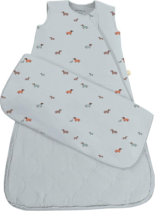 GUNAMUNA günamüna Unisex Baby, Toddler Wearable Blanket, Sleeping Bag Bamboo Rayon, Sleep Sack with Diaper Zipper, 2.6 TOG
