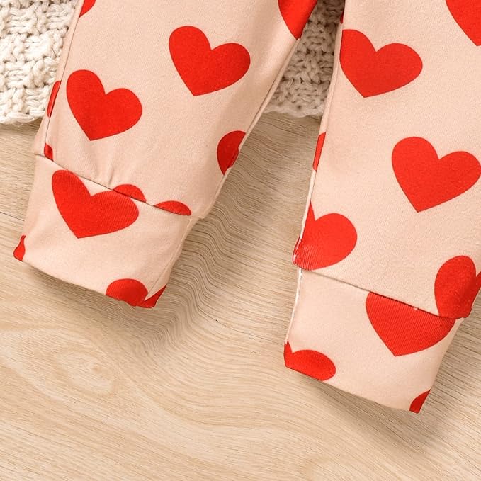 Aalizzwell Preemie Newborn Infant Baby Girls Clothes Ribbed Romper Bodysuit Pants Set Fall Winter Outfits