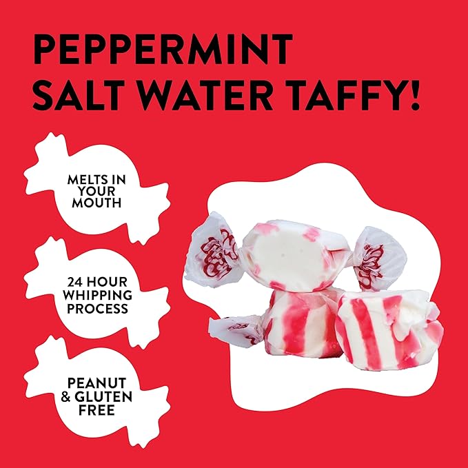 Taffy Town Saltwater Taffy, Peppermint, 40 Ounce