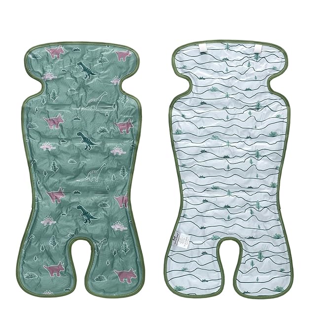 Miracle Baby Gel Car Seat Cooler Pad - Universal Double Sided Cooling Mat for Stroller, Infant Seat & Dining Chair | Summer Ice Cushion | Baby Safety Seat Liner | 1-Pack