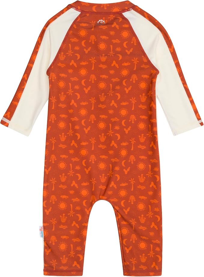 SwimZip Boys' Long-Sleeve UPF 50+ Swimsuit for Baby, Toddler, & Little Boys