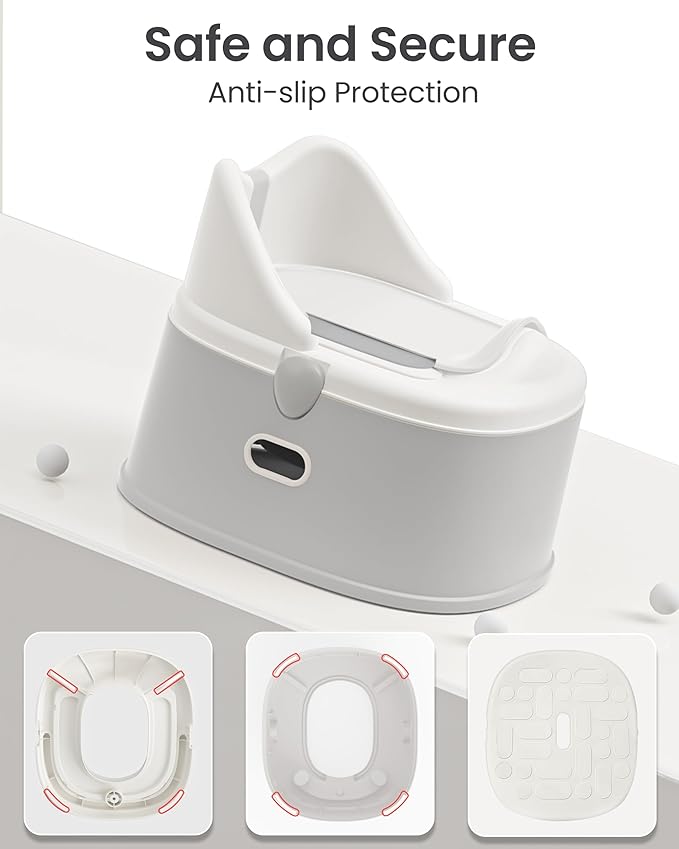 3-in-1 Toddler Potty Training Toilet for Boys and Girls with Soft Cushion Multi-use Baby Potty Chair for Toddlers 1-3 Training Potty Seat Toddler Toilet Baby Potty Training Seat with Step Stool