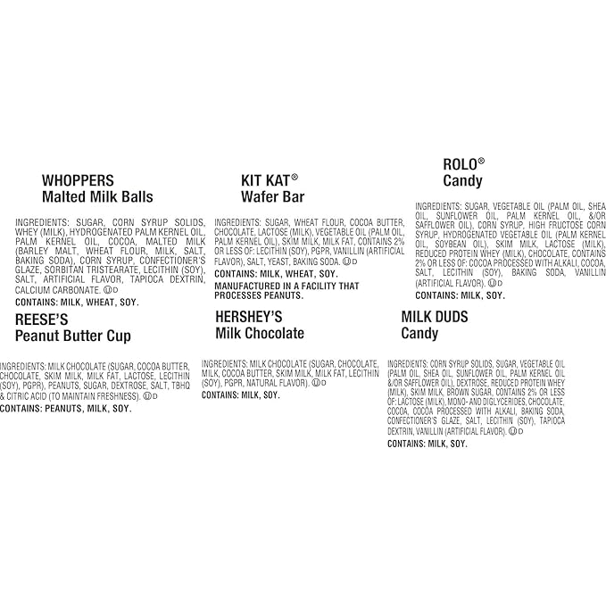 Hershey Miniatures Assorted Flavored, Halloween Candy Bulk Bag, 35.93 oz (115 Pieces)